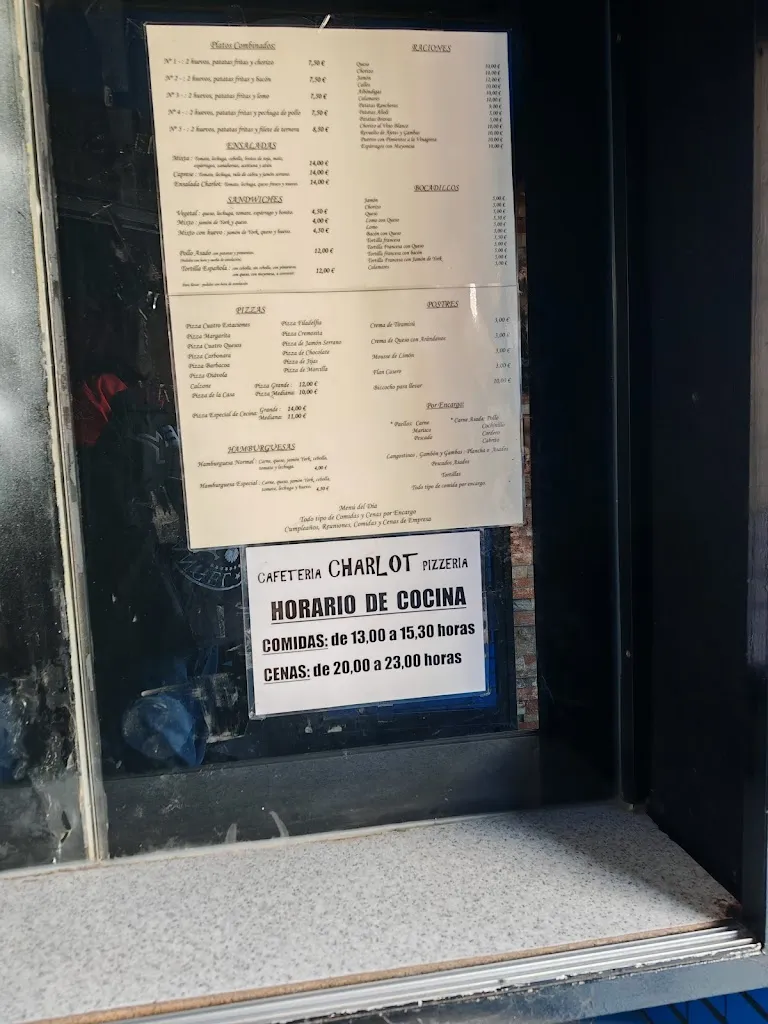 Menu_Cafetería Pizzeria Charlot_Cistierna_image_1