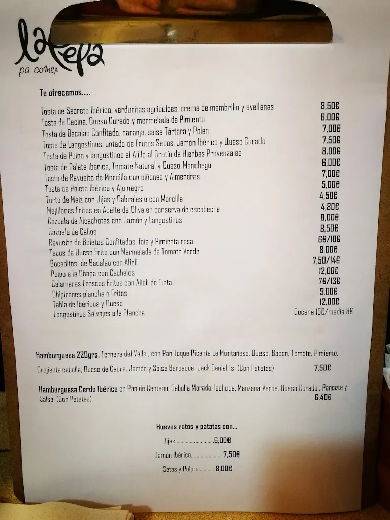 Menu_La Pepa_Cistierna_image_1