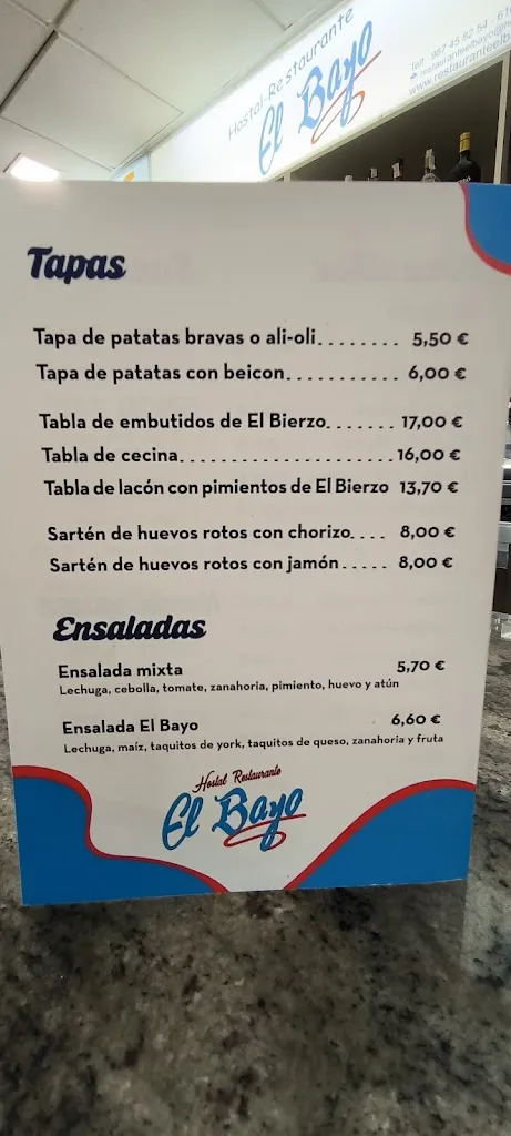 Menu_Hostal Restaurante El Bayo_Cubillos del Sil_image_4