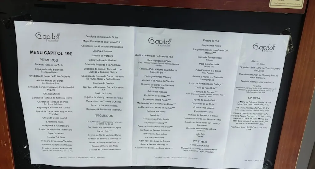 Menu_Restaurante Capitol_El Burgo de Osma_image_2