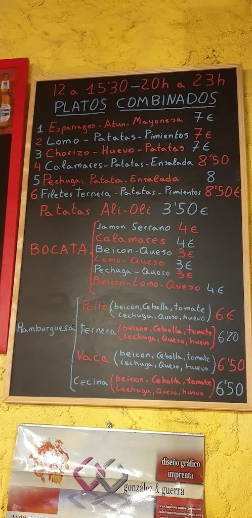 Menu_Bar Casa del Pueblo_Garrafe de Torío_image_3