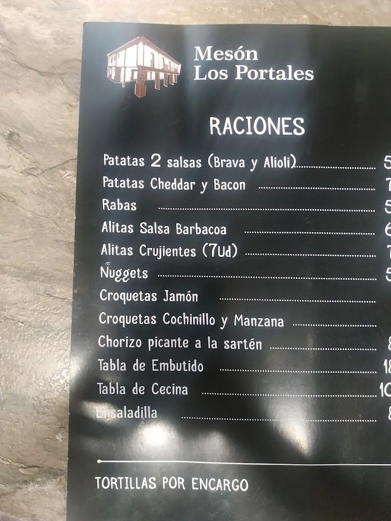Menu_Bar Mesón Los Portales_Gordoncillo_image_2