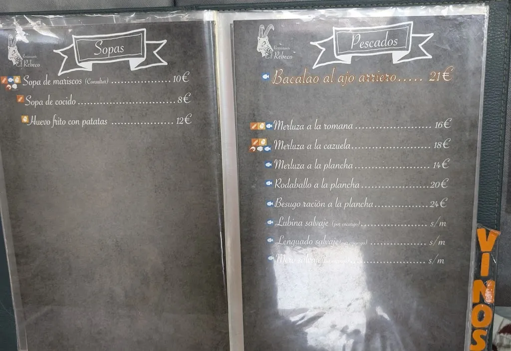 Menu_Restaurante El Rebeco_Fuentes de Carbajal_image_1