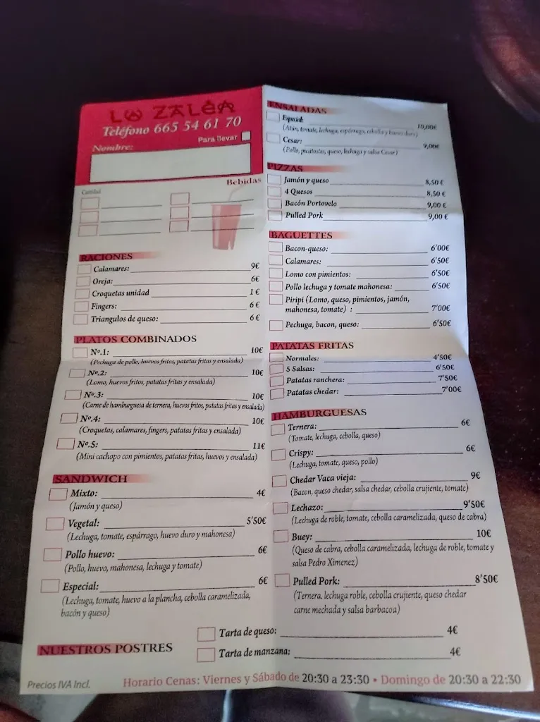 Menu_Mesón La Zalea_La Pedraja de Portillo_image_1