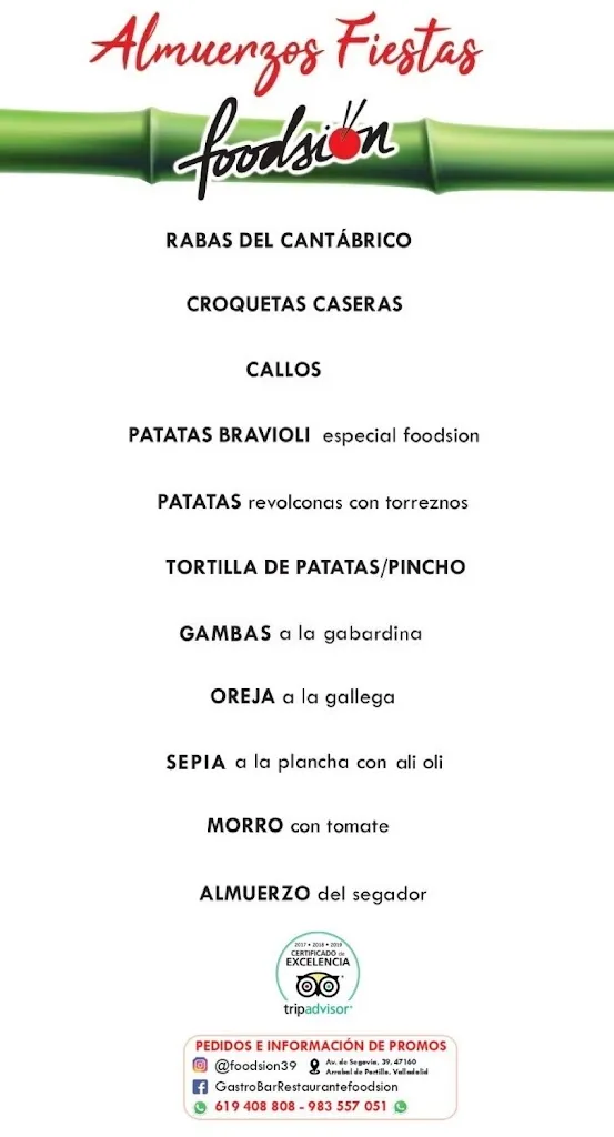 Menu_GastroBar Restaurante Foodsion_La Pedraja de Portillo_image_1