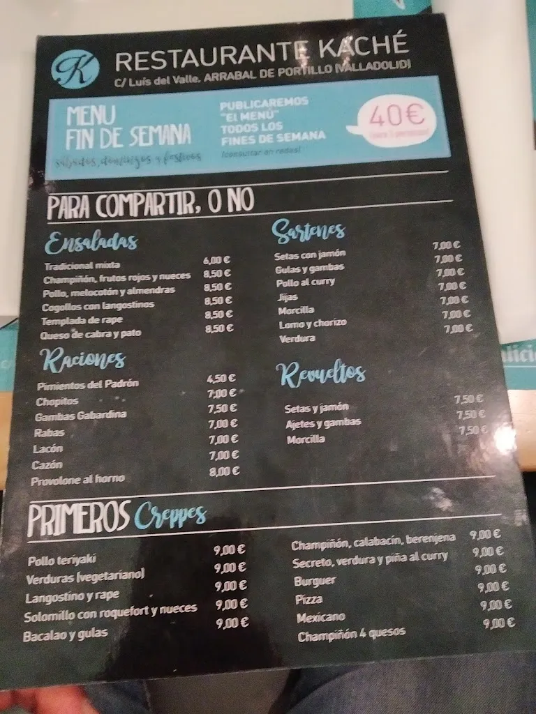 Menu_Pub Kache_La Pedraja de Portillo_image_1
