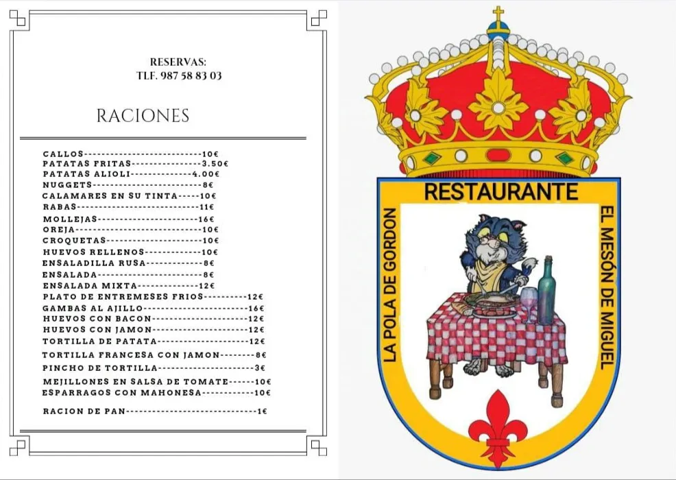 Menu_El Mesón de Miguel_La Pola de Gordón_image_2