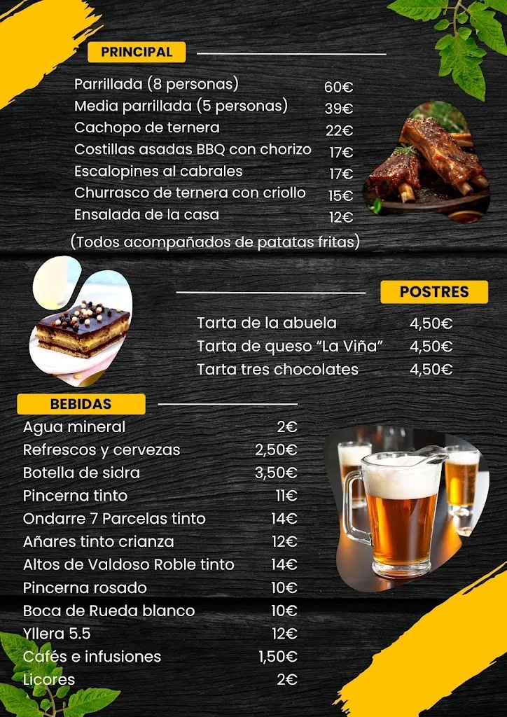 Menu_La trastienda de Sergio_La Robla_image_1
