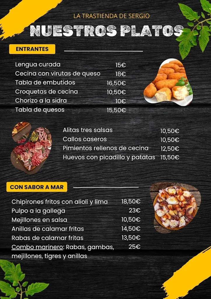 Menu_La trastienda de Sergio_La Robla_image_3