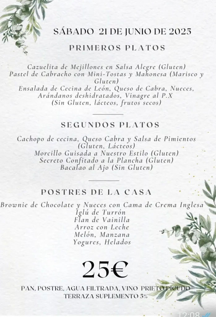 Menu_Restaurante la Fragua del Costillón,S.L_La Robla_image_2