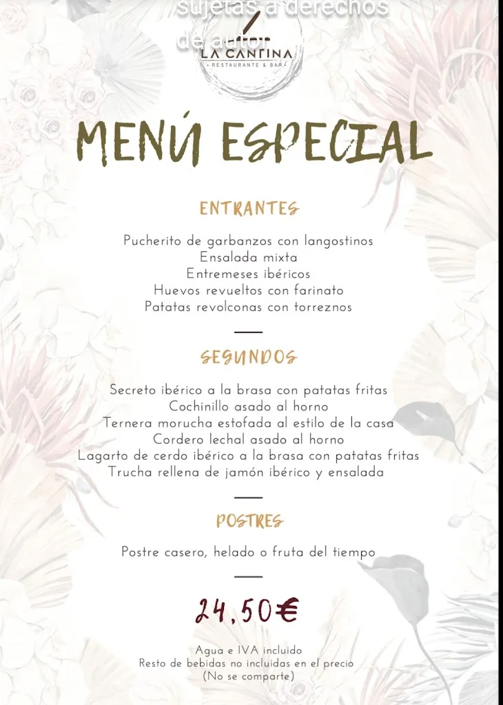 Menu_Restaurante La Cantina_La Alberca_image_4