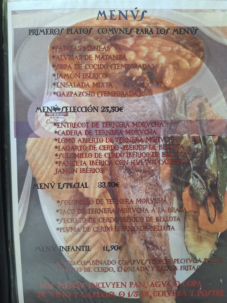 Menu_Restaurante Ibéricos de la Alberca Doña Consuelo_La Alberca_image_1