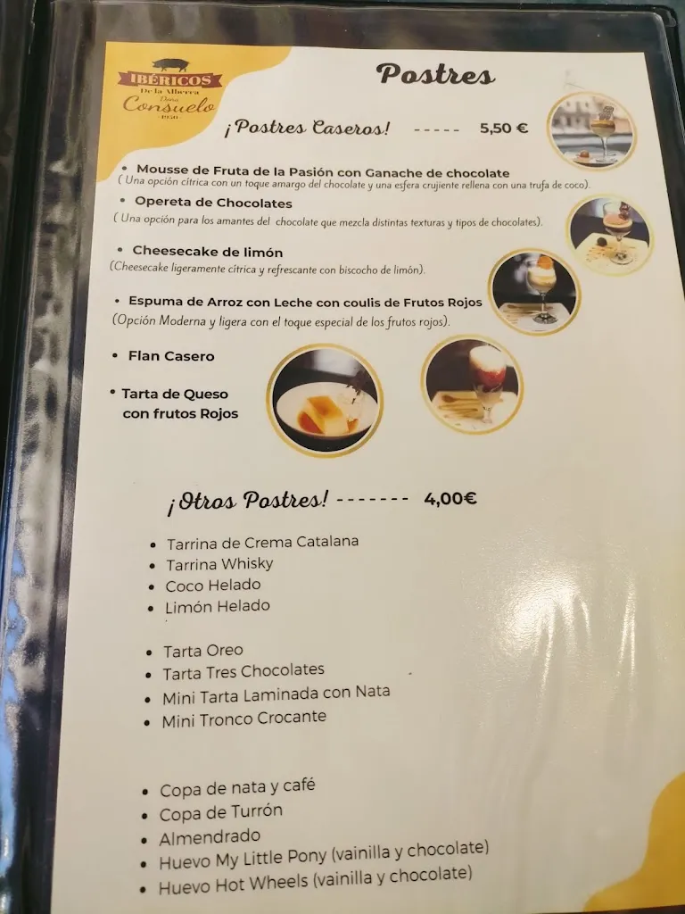 Menu_Restaurante Ibéricos de la Alberca Doña Consuelo_La Alberca_image_4