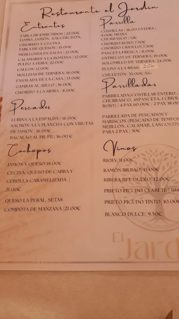 Menu_Hostal restaurante El Jardin_Laguna de Negrillos_image_1