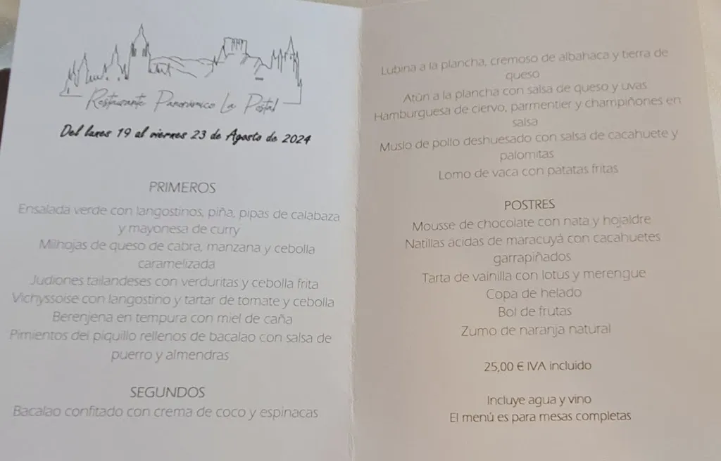 Menu_Restaurante panorámico La Postal_La Lastrilla_image_1