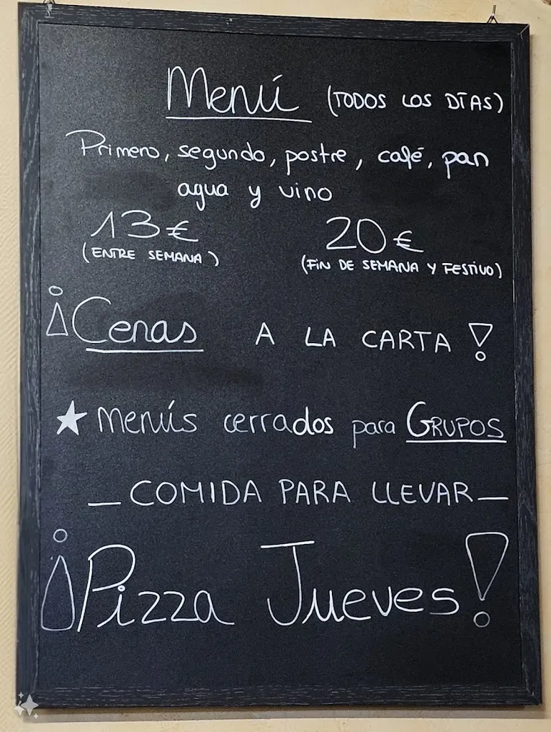 Menu_Bar Restaurante Pandorado_Magaz de Cepeda_image_2