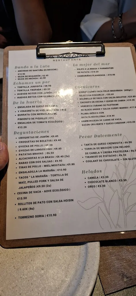 Menu_La Maraña_Maraña_image_3