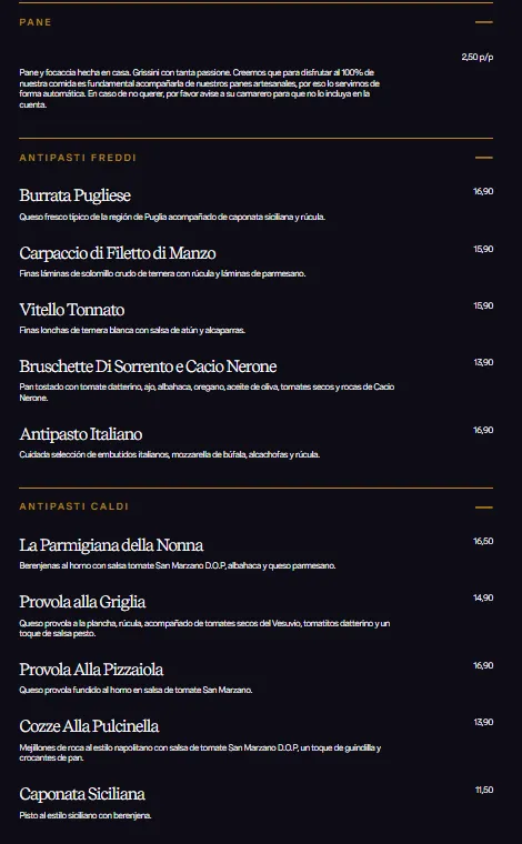 Menu_Trattoria Pulcinella_Mansilla Mayor_image_1