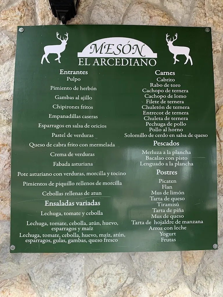 Menu_Mesón El Arcediano_Oseja de Sajambre_image_2