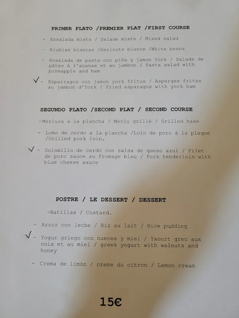 Menu_Hostal La Alberguería del Camino_Mansilla de las Mulas_image_2