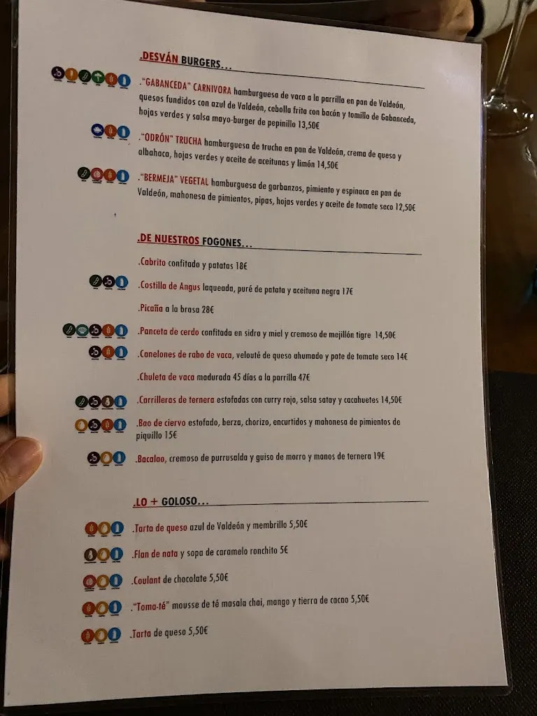 Menu_EL Desvan Valdeon_Posada de Valdeón_image_3