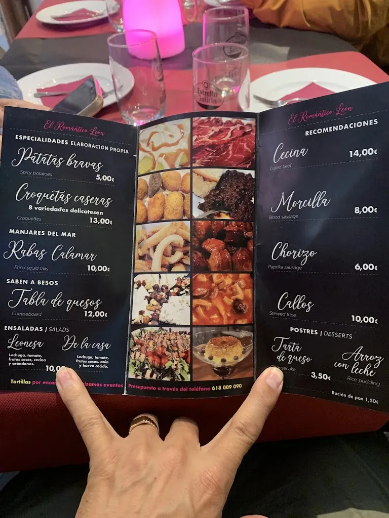 Menü_El Romántico León_Provincia de León_Bild_1