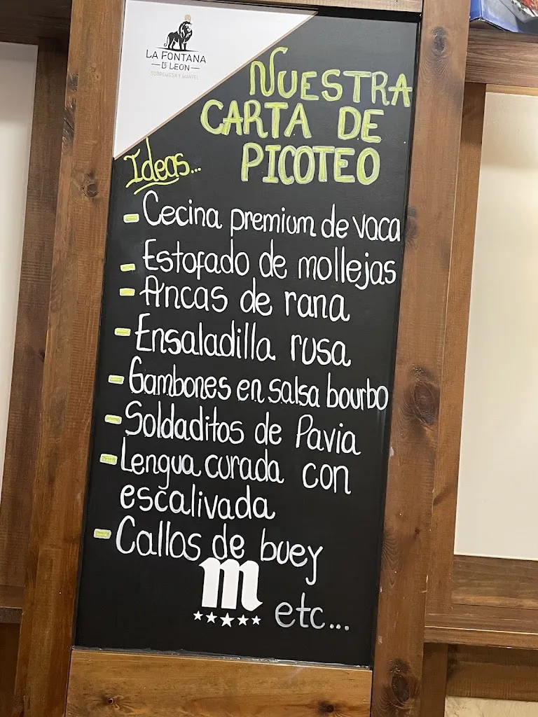 Menu_La Fontana de León_Provincia de León_image_2