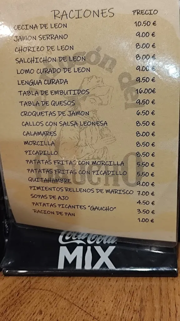 Menu_Taberna Gaucho_Provincia de León_image_1