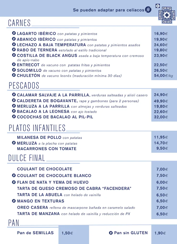 Menu_Restaurante La MARYLEON_Provincia de León_image_1