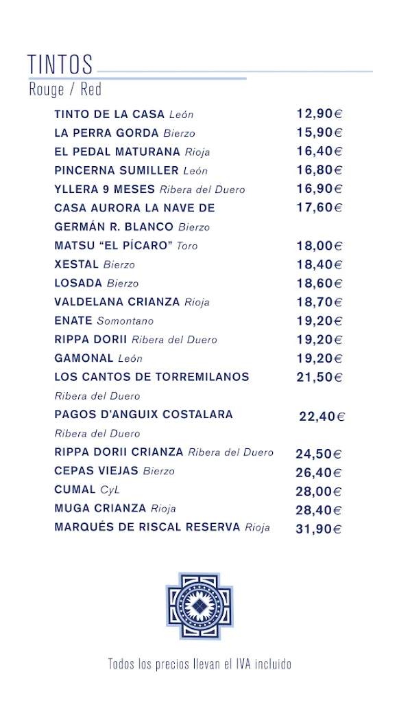 Menu_Restaurante La MARYLEON_Provincia de León_image_3