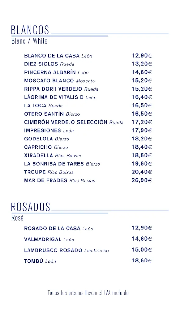 Menu_Restaurante La MARYLEON_Provincia de León_image_4