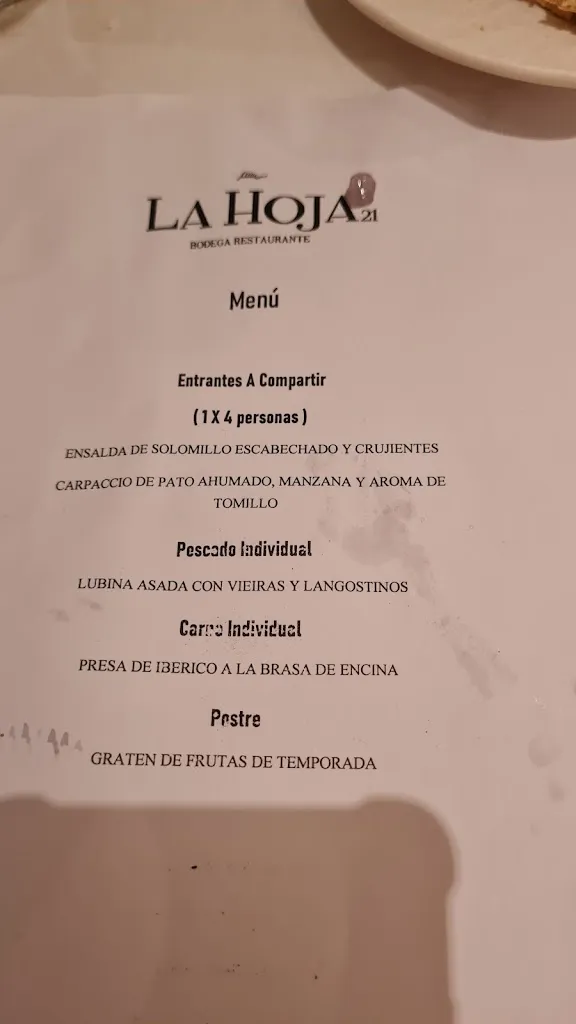 Menu_RESTAURANTE LA HOJA 21_Provincia de Salamanca_image_4