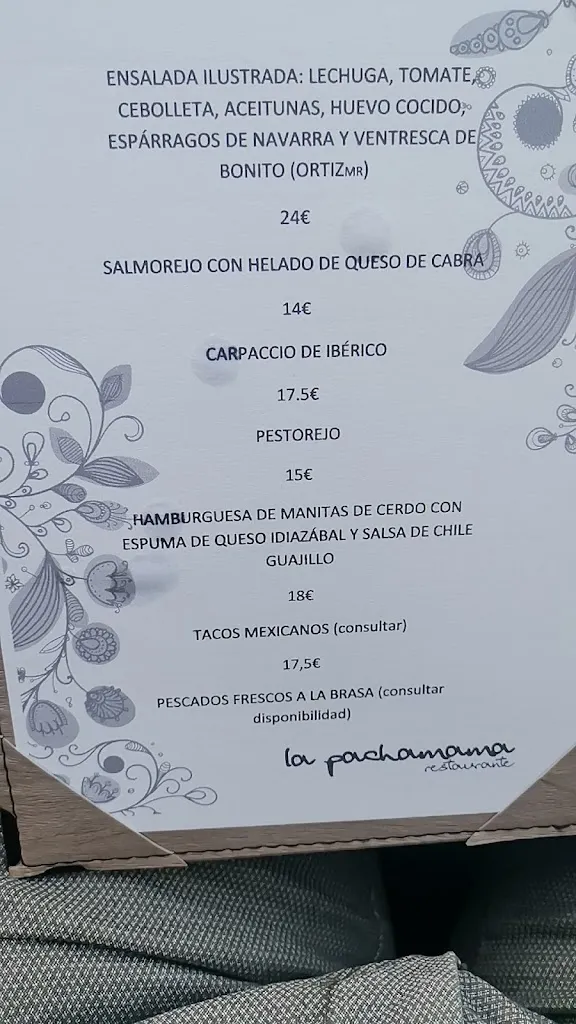 Menu_La Pachamama_Provincia de Salamanca_image_3