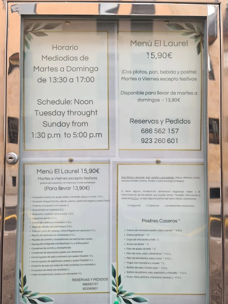 Menu_El Laurel_Provincia de Salamanca_image_1