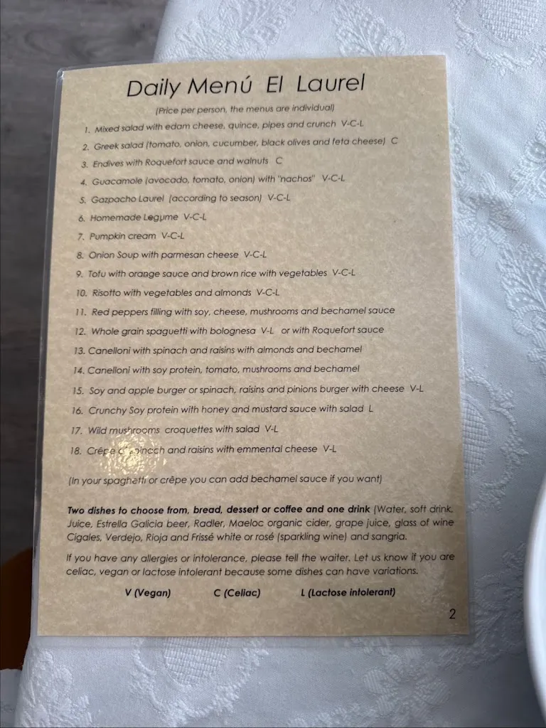 Menu_El Laurel_Provincia de Salamanca_image_2