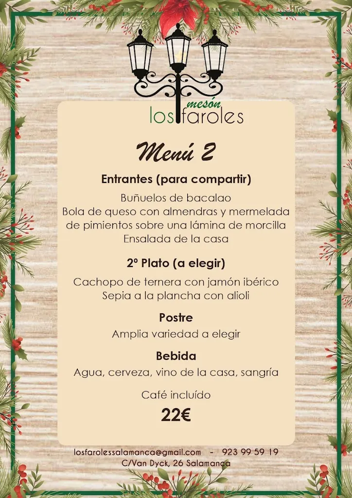Menu_Mesón Los Faroles_Provincia de Salamanca_image_2