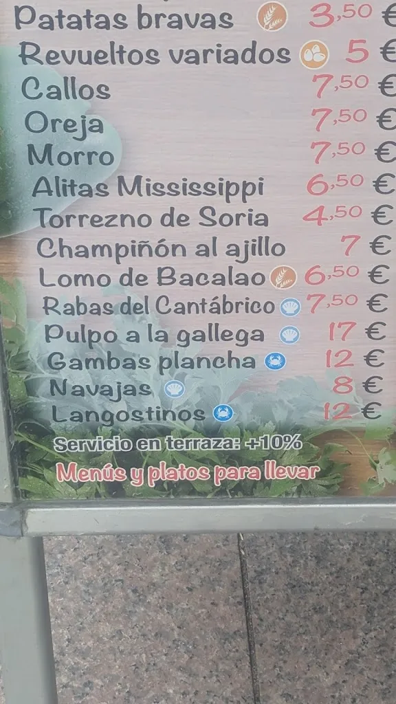Menu_La Mejillonera_Provincia de Palencia_image_1