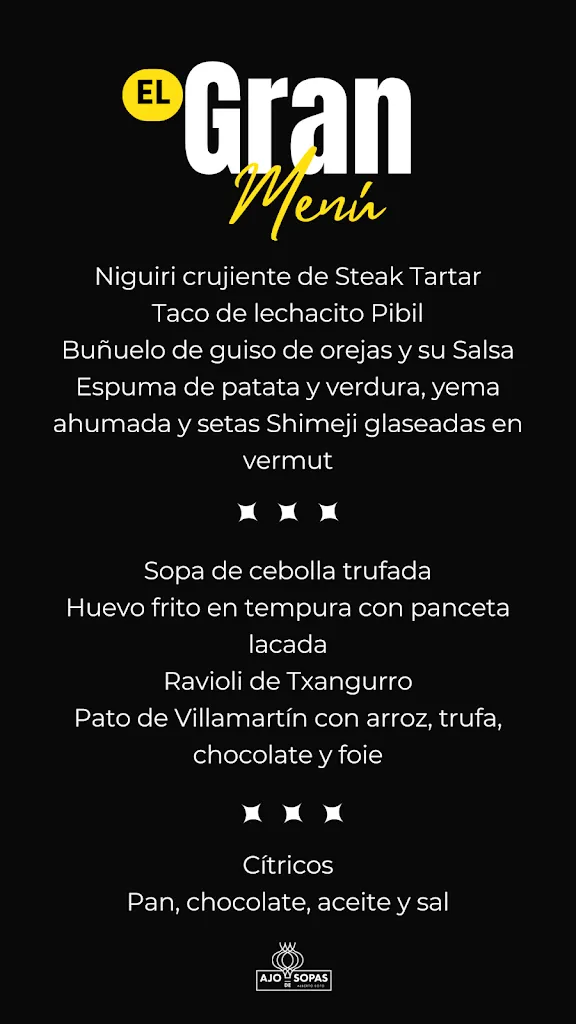 Menu_Restaurante Ajo de Sopas_Provincia de Palencia_image_1