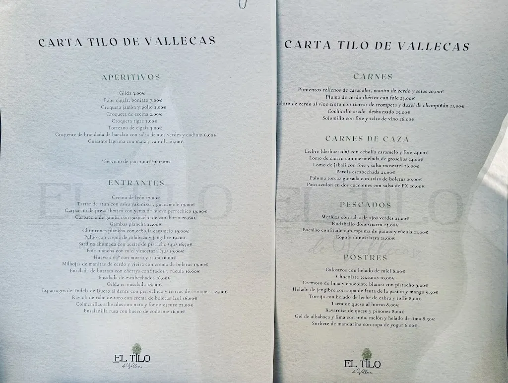 Menu_El Tilo de Vallecas_Provincia de Soria_image_1