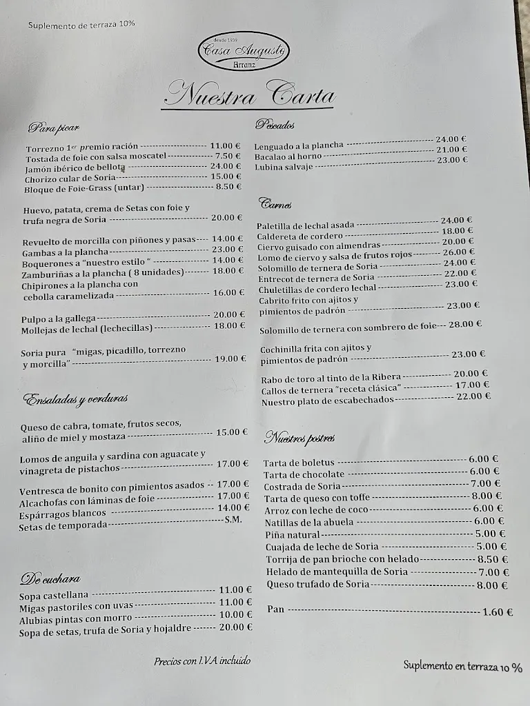 Menu_Casa Augusto_Provincia de Soria_image_2