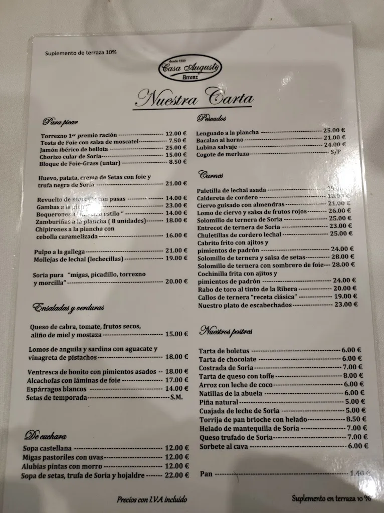 Menu_Casa Augusto_Provincia de Soria_image_3