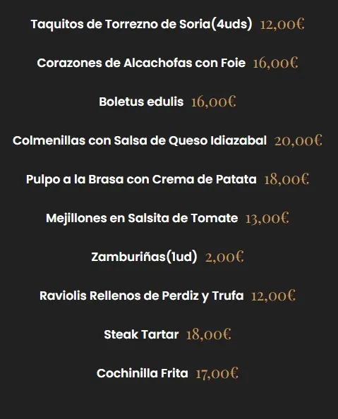 Menu_Restaurante Garoa_Provincia de Soria_image_1