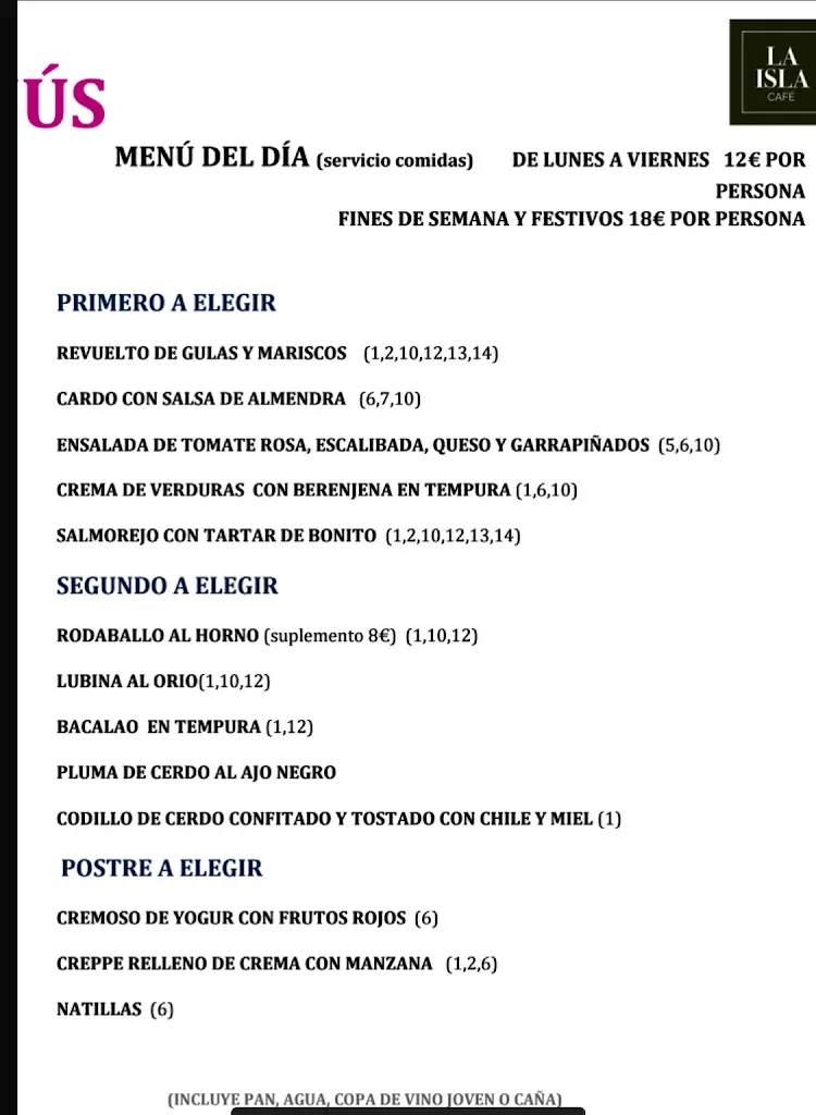 Menu_Café La Isla_Provincia de Soria_image_4