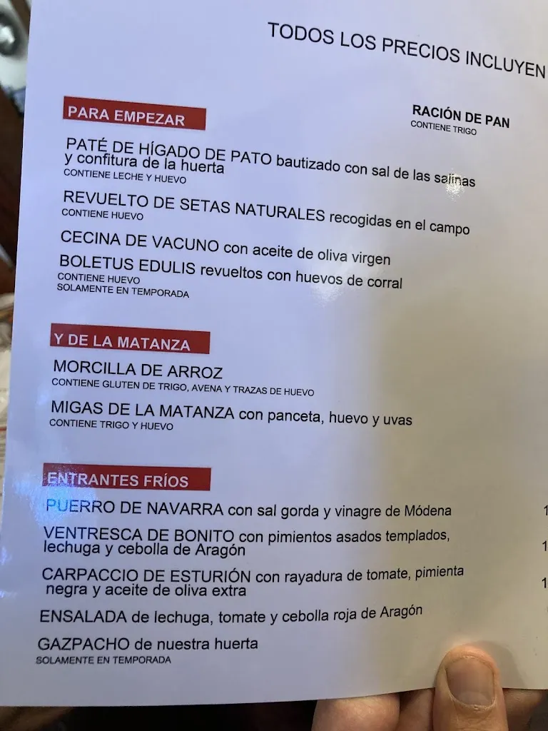 Menu_ASADOR DE LA VILLA EL GRANERO_Provincia de Soria_image_2