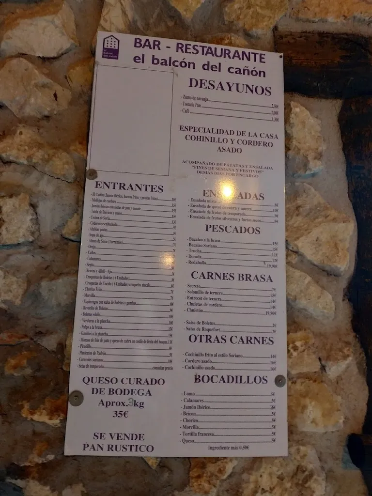 Menu_Hotel - Restaurante El Balcón del Cañón_Provincia de Soria_image_3