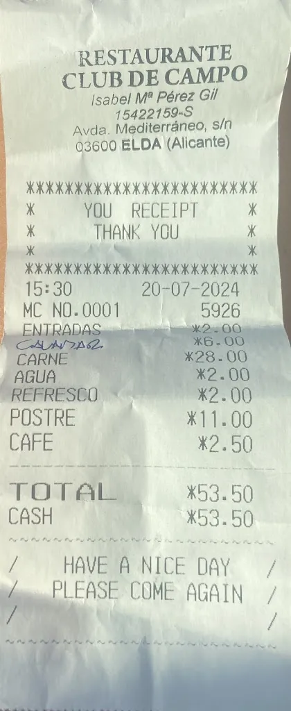 Blan Sonrie_Restaurante Club De Campo_Elda_review