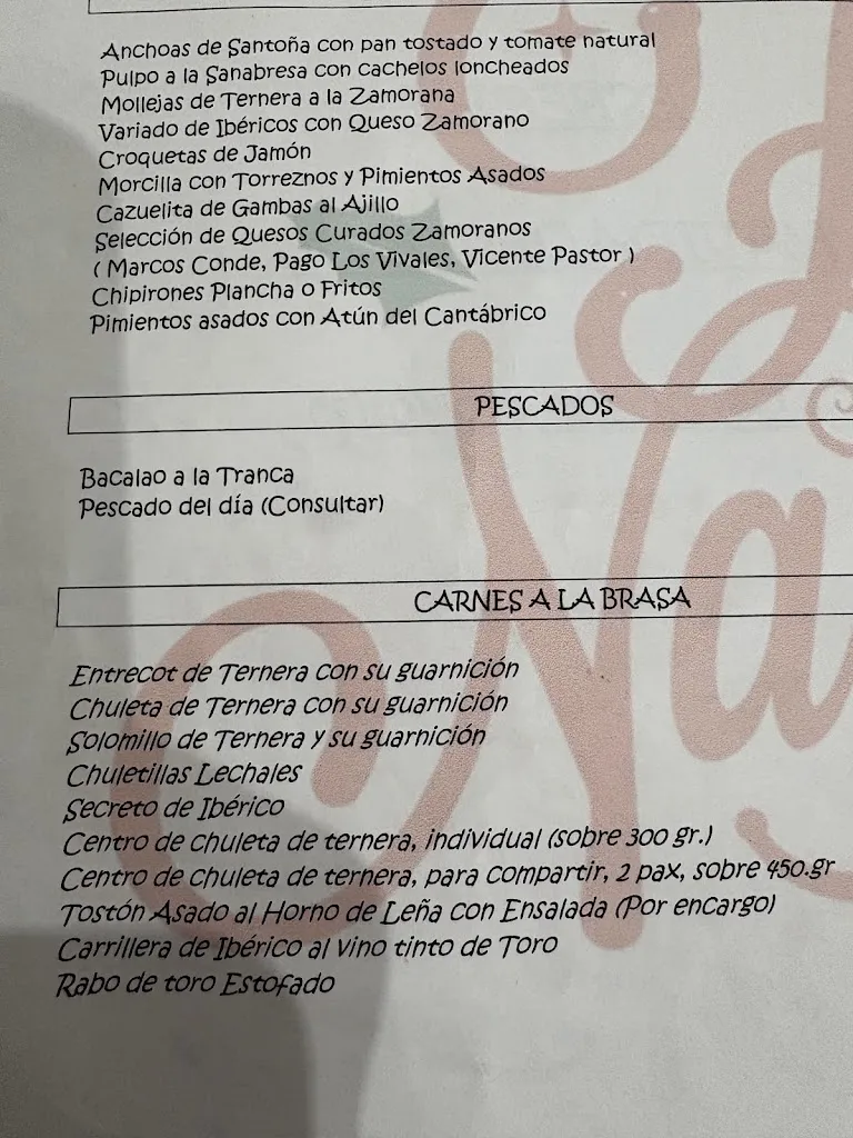 Menu_Asador Casa Mariano_Provincia de Zamora_image_1