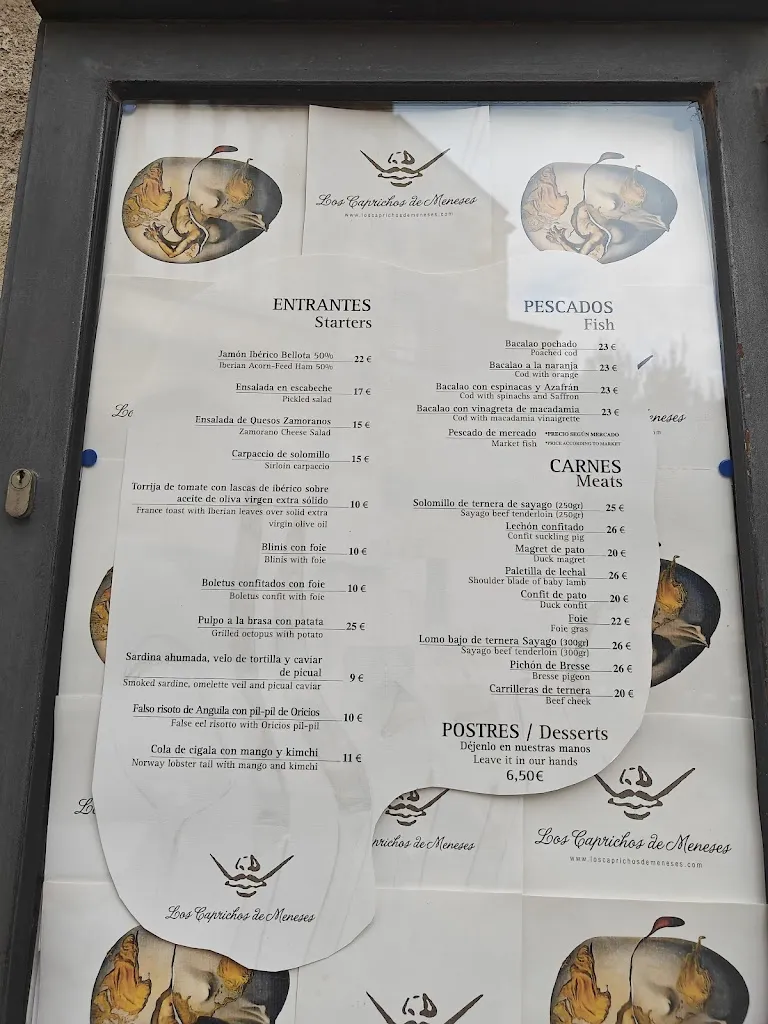 Menu_Restaurantes Zamora | Los Caprichos de Meneses_Provincia de Zamora_image_3