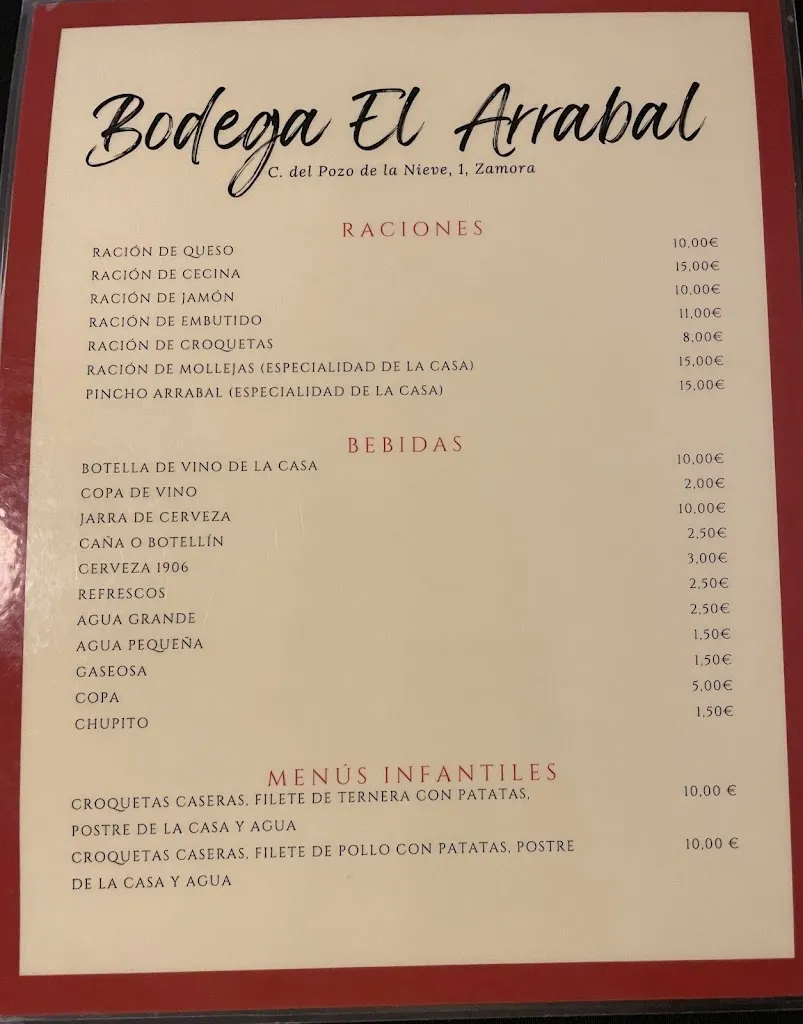 Menu_La Bodega Del Arrabal_Provincia de Zamora_image_4