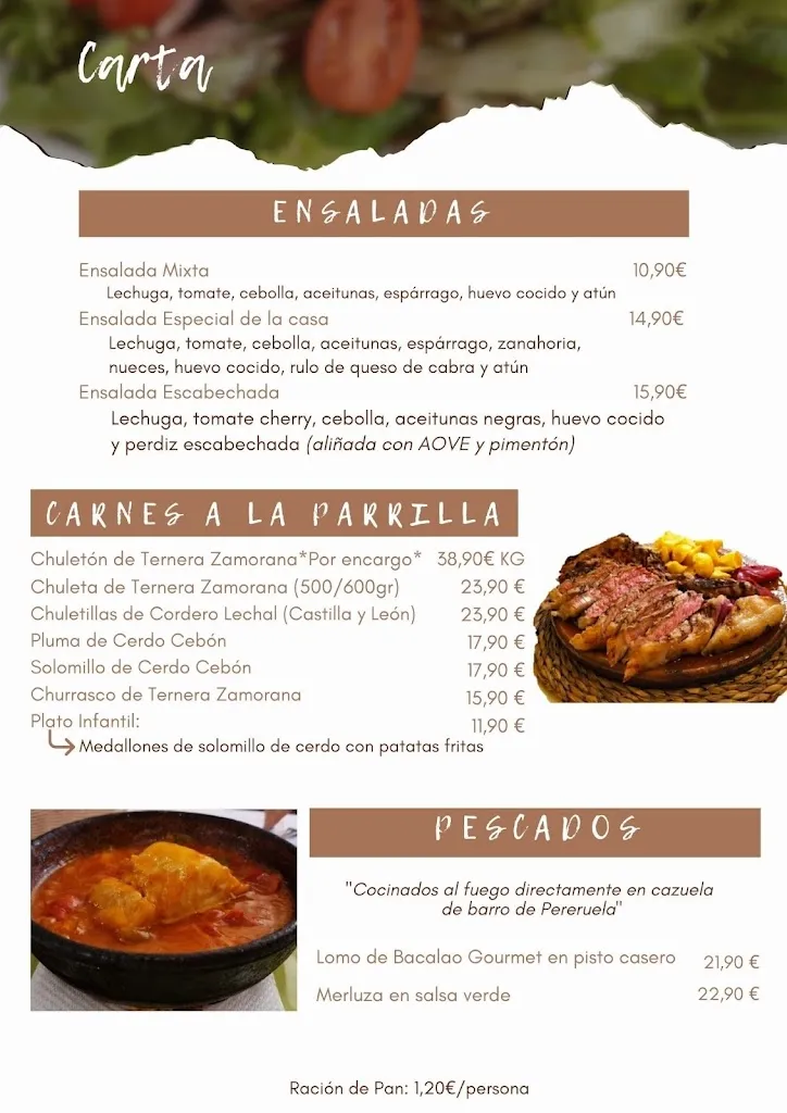 Menu_Restaurante El Mesón del Zorro_Provincia de Zamora_immagine_1